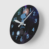 Qwiby's Sphere Rider Runde Wanduhr (Winkel)