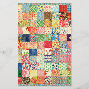QWL Patchwork Quilt COLORFUL PATTERN BACKGROUND HO Flyer