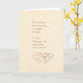 R06: Du fehlst mir Karte (Gelbe Blume)