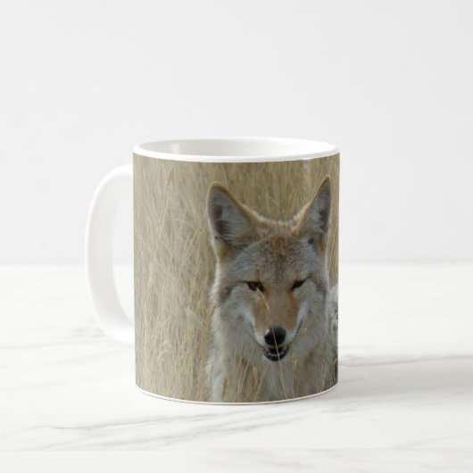 R2 Coyote in Großgras Kaffeetasse (Vorderseite Links)