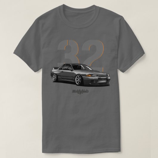 R32 GTR GrayTShirt T-Shirt (Design vorne)