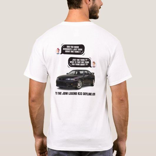 R33 Skyline gtr T-Shirt (Rückseite)