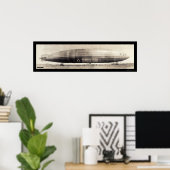 R34 Dirigible Blimp-Foto 1910 Poster (Heimbüro)