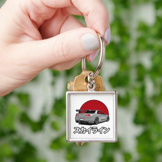 R34 skyline keychain schlüsselanhänger (Hand)
