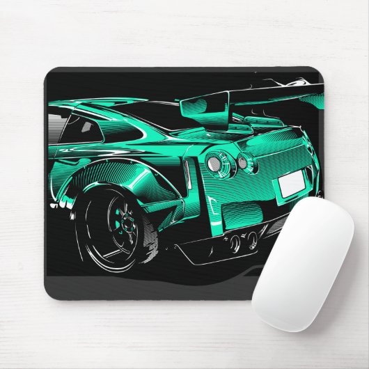 R35 GTR GREEN BEAST MOUSEPAD (Mit Mouse)