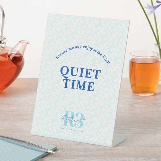 R3 Luxus Retreat individuell einstellbare, ruhige  Sockelschild (In Situ)