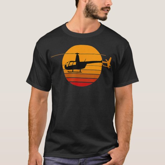 R44 Helicopter Pilot Aviation R44 Helicopter T-Shirt (Vorderseite)