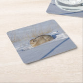 R5 Cottontail Rabbit Rechteckiger Pappuntersetzer (angewinkelt)