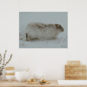 R7 Schneeschuhschuhe bereit zum Laufen Poster (Küche)