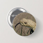 R8 Prairie Rattlesnake Head Shot Button (Vorne & Hinten)