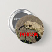 R8 Prärie-Klapperschlange Kopfschuss Button (Vorne & Hinten)