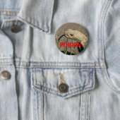 R8 Prärie-Klapperschlange Kopfschuss Button (Beispiel)
