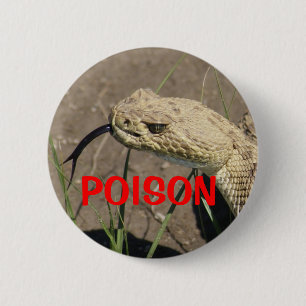 R8 Prärie-Klapperschlange Kopfschuss Button