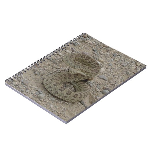 R9 Prairie Rattlesnake Coiled Notizblock (Linke Seite)