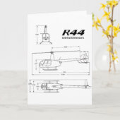 R-44 Robinson Karte (Gelbe Blume)