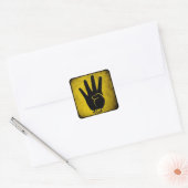 R 4BIA QUADRATISCHER AUFKLEBER (Umschlag)