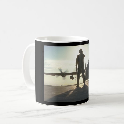 R.A.F. C-130 Herkules Transport_Military Flugzeuge Kaffeetasse (Vorderseite Links)