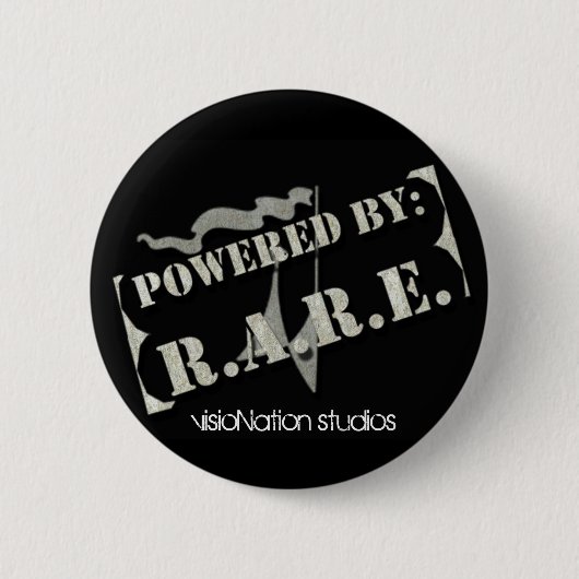 R.A.R.E. Knopf Button (Vorderseite)