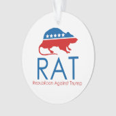 R.A.T.: Republikaner gegen Trump Ornament (Vorderseite)