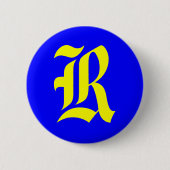 R - ALTES ENGLISCH BUTTON (Vorderseite)