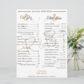 R&B Gold Graphic Service Menu (Stehend Vorderseite)