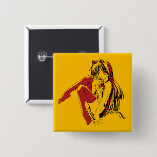 R&B Manga, Neko Catgirl Furry Loli Anime Button