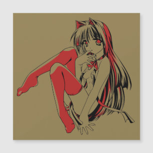 R & B Manga, Neko Catgirl Furry Loli Anime Magnetkarte