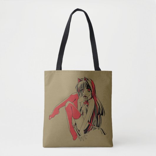 R & B Manga, Neko Catgirl Furry Loli Anime Tasche (Vorderseite)