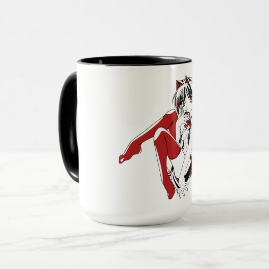 R & B Manga, Neko Catgirl Furry Loli Anime Tasse (Vorderseite Links)