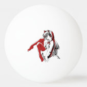 R & B Manga, Neko Catgirl Furry Loli Anime Tischtennisball (Vorderseite)
