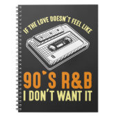 R&B Music Cassette 90er Songs Lover Notizblock (Vorderseite)