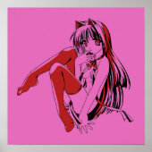 R & B, Neko Catgirl Furry Anime Loli Slave Poster (Vorne)