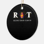 R Bee T RBT Registrierter Verhaltenstechniker Keramik Ornament (Links)