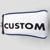 R. BLUE Piping Custom Golf Putter Headcover Blank (Vorderseite)