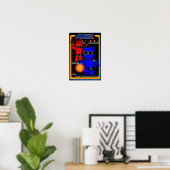 R-Bot VS. Retro Game Poster (Heimbüro)