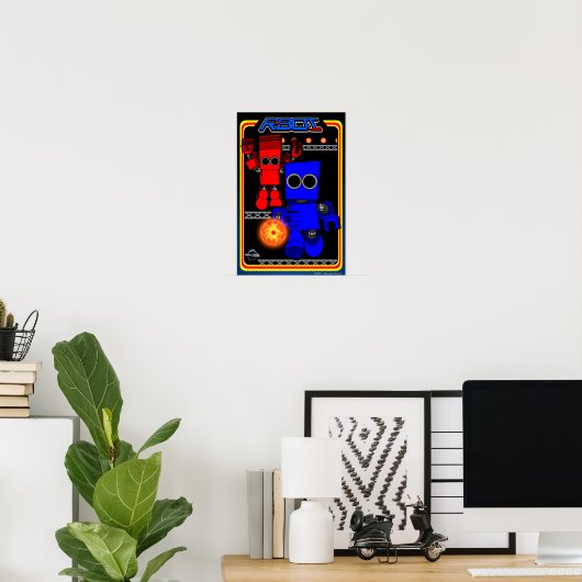 R-Bot VS. Retro Game Poster (Heimbüro)