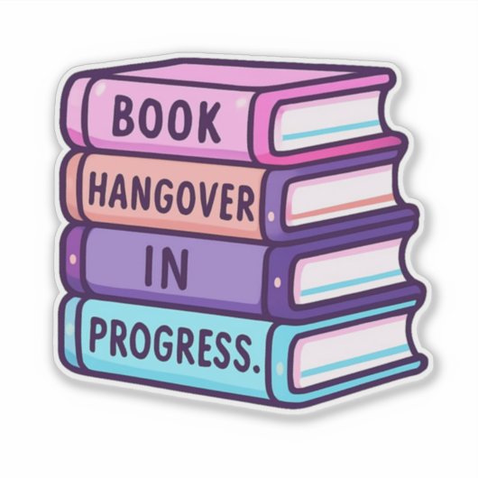 r Bücher Custom-Cut Vinyl Sticker (Vorderseite)