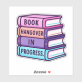 r Bücher Custom-Cut Vinyl Sticker (Blatt)