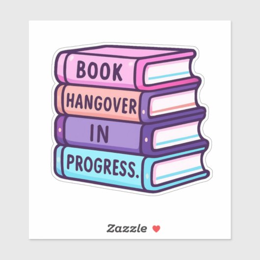 r Bücher Custom-Cut Vinyl Sticker (Blatt)