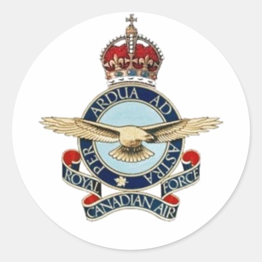 R.C.A.F.-Insignea 40-50 Runder Aufkleber (Vorderseite)