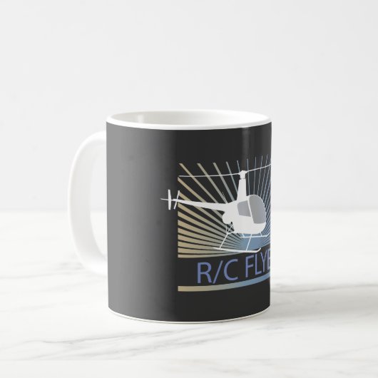 R-C Flyer-Hubschrauber Kaffeetasse (Vorderseite Links)