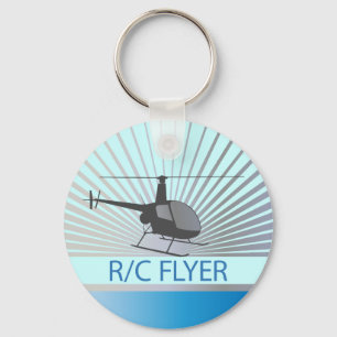 R-C Flyer-Hubschrauber Schlüsselanhänger