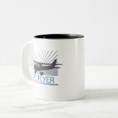 R/C Flyer Zweifarbige Tasse (Vorderseite Links)