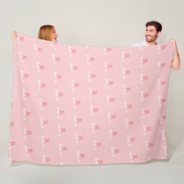 R /custom/ Pink Monogram Stanzallover stylish Fleecedecke