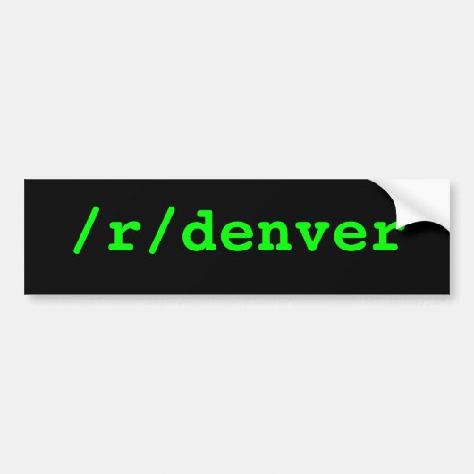 /r/denver autoaufkleber (Vorne)