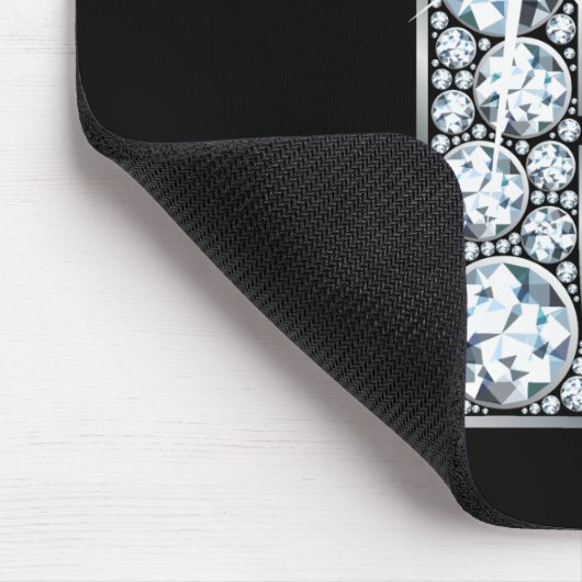 "R" Diamond Bling Mousepad (Ecke)