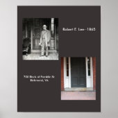 R.E. Lees Wohnung Richmond, VA.—1865 Poster (Vorne)