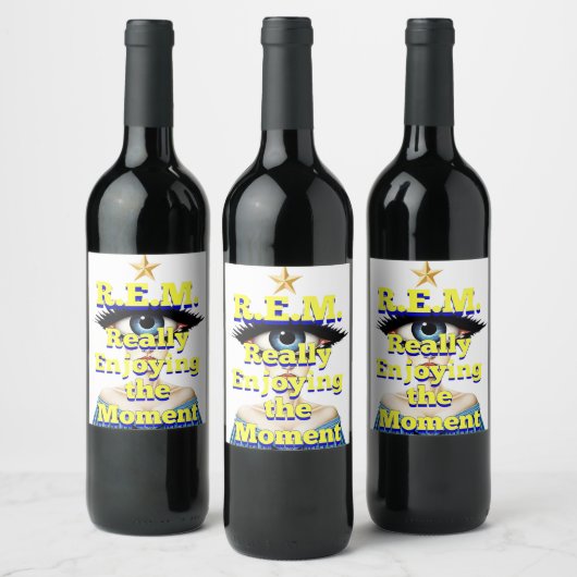 R.E.M. REALLY ENJOYING the MOMENT Weinetikett (Flaschen)