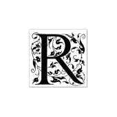 R Erster Dekorationsschreiben Gummistempel (Prägung)