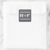 R+F Graue Aufkleber (Tasche)